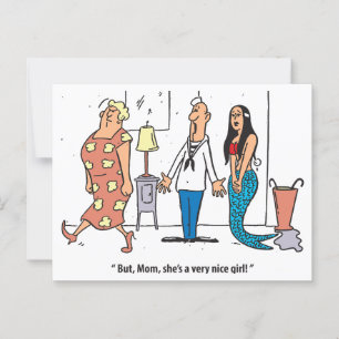 A Very Nice Girl, Hilarious, Vintage  Postcard