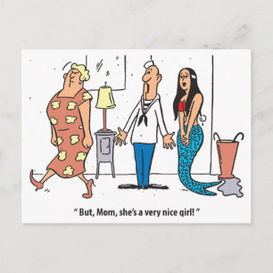 A Very Nice Girl, Hilarious, Vintage  Postcard