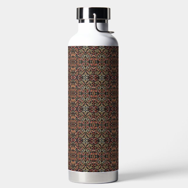 a very ornate pattern with many different colours water bottle (Left)