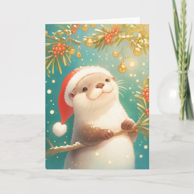 A Very Otter Christmas Card (Front)