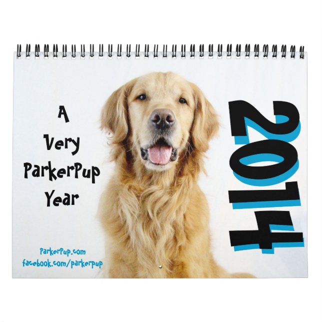 A Very ParkerPup Year - 2014 Calendar (Cover)