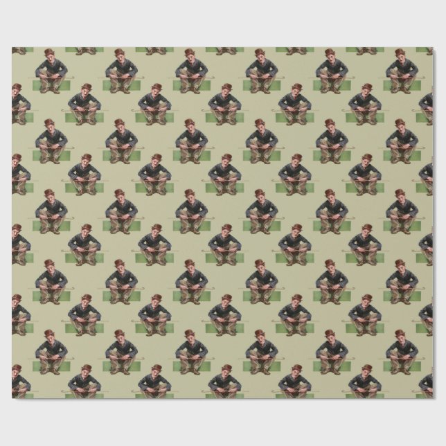  A very sad tramp Wrapping Paper (Flat)