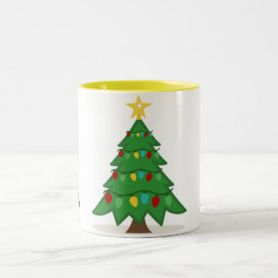 A VERY SPECIAL "CHRISTMAS TREE MUG" Two-Tone COFFEE MUG