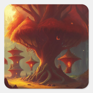 A Very Strange Land Square Sticker