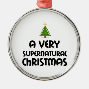 A VERY SUPERNATURAL CHRISTMAS METAL ORNAMENT