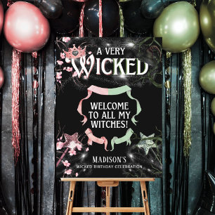 A Very Wicked Welcome Birthday Sign