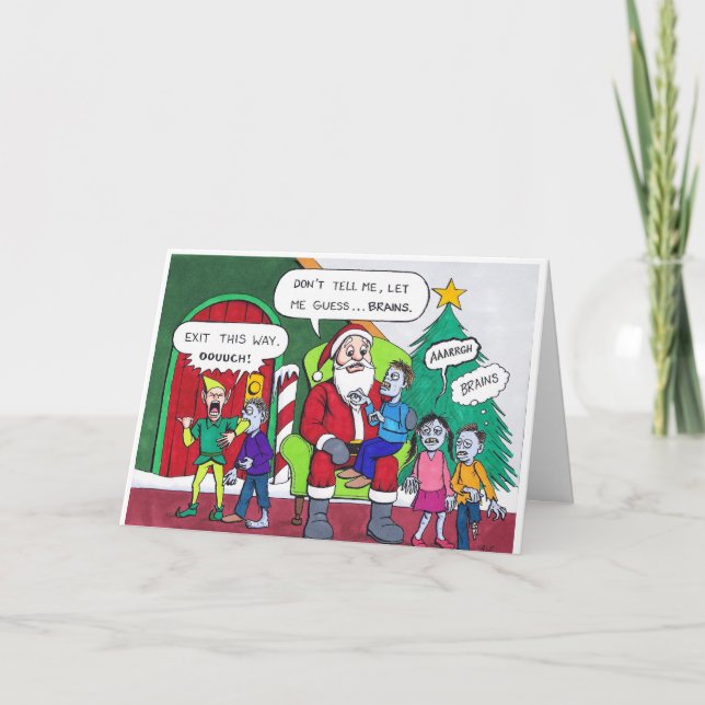 A Very Zombie Christmas Card (Front)