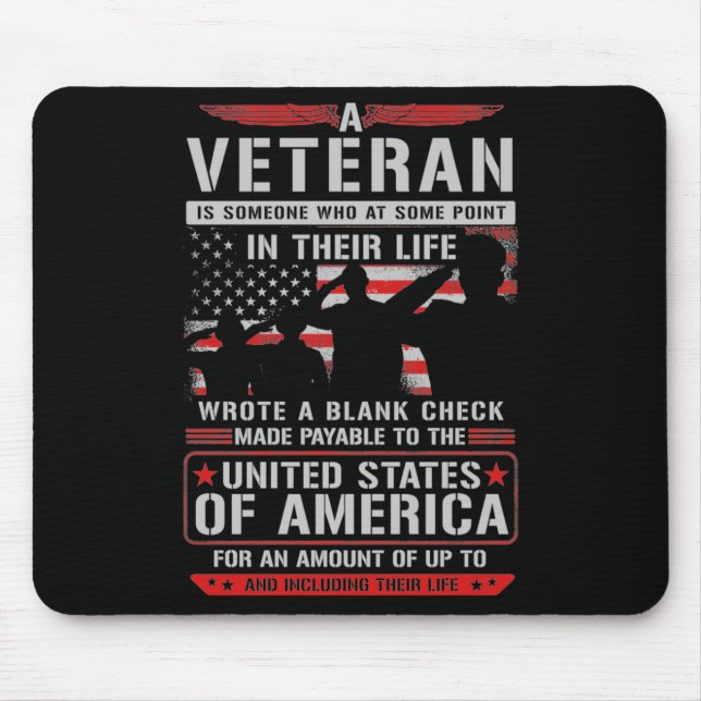 A Veteran  Mouse Pad (Front)