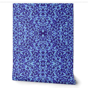 A vibrant blue colour classic "Ratti_Creative_Arts Wallpaper