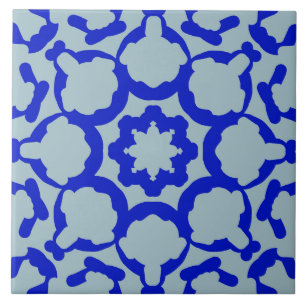 A vibrant blue colour classic trendy design cera ceramic tile
