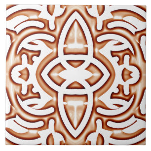 A vibrant brown colour classic trendy design ceramic tile
