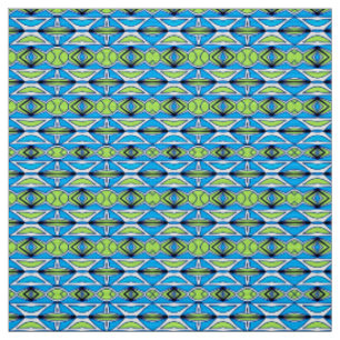 A vibrant colourful fabric print pattern design 