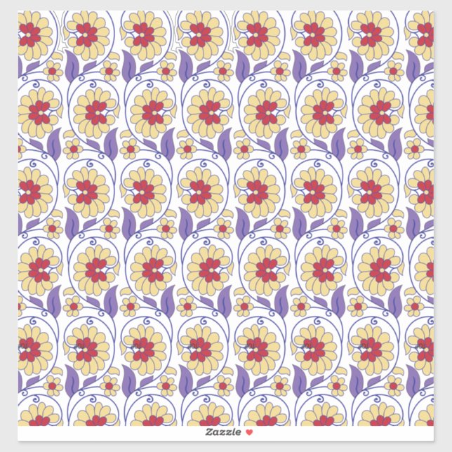 A vibrant design featuring yellow and orange creat (Sheet)