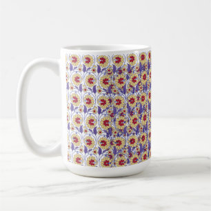 A vibrant design featuring yellow and orange creat coffee mug