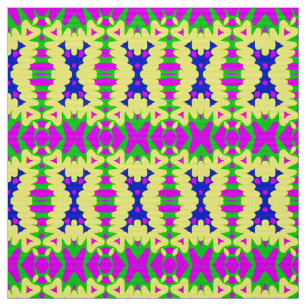 A vibrant geometric fabric print pattern design 