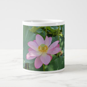 A vibrant lotus flower large coffee mug