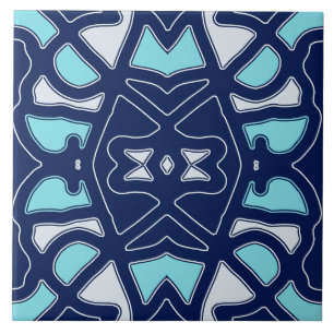A vibrant multicolor classic pattern  ceramic tile