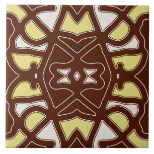 A vibrant multicolor classic pattern  ceramic tile