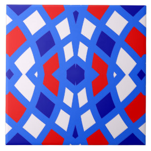 A vibrant multicolor classic pattern ceramic tile