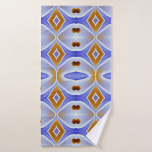A vibrant multicolor fabric print pattern design b bath towel
