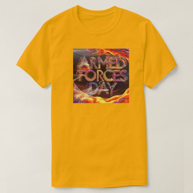 A vibrant National Armed fores Men's Basic T-Shirt (Design Front)