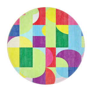 A Vibrant Patterns Art Design Cutting Board