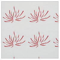 A vibrant red and black floral design featuring in