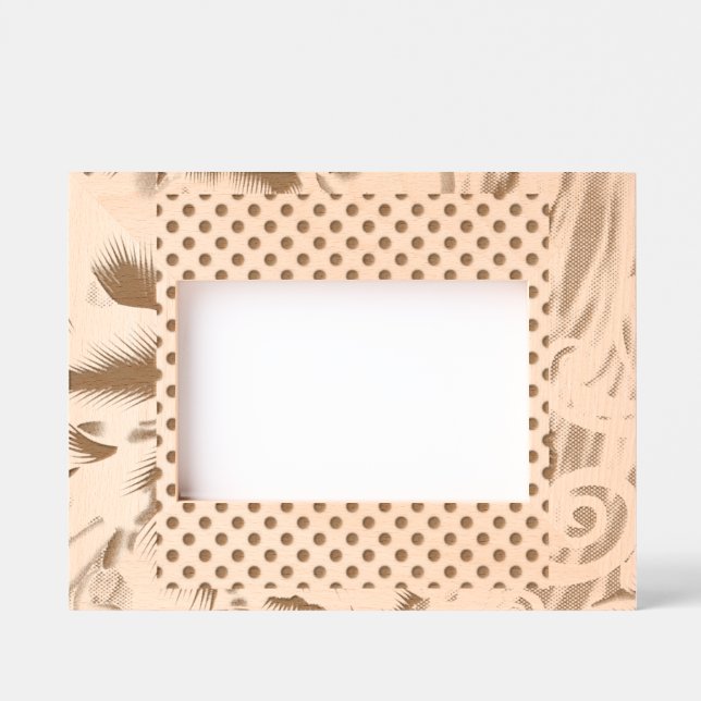 A vibrant textile design featuring purple and turq etched frames (Front)