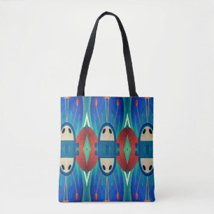 A vibrant trendy multicolor seamless pattern  tote bag