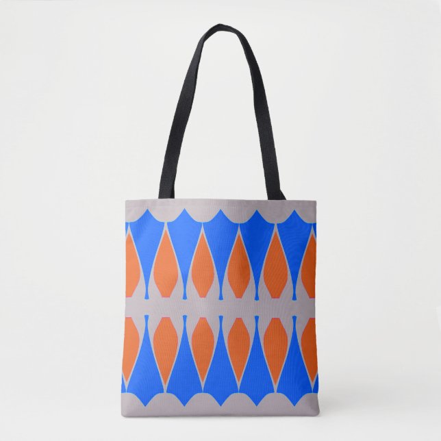 A vibrant trendy multiple colour classic design  t tote bag (Front)