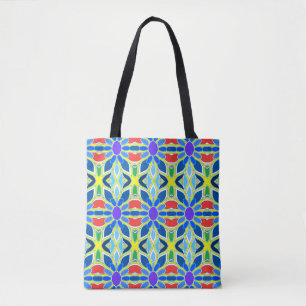 A vibrant trendy multiple colour classic design  t tote bag