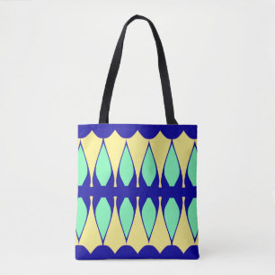 A vibrant trendy multiple colour classic design t tote bag
