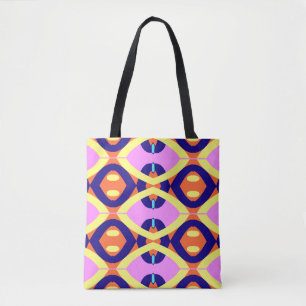 A vibrant trendy multiple colour classic design t tote bag