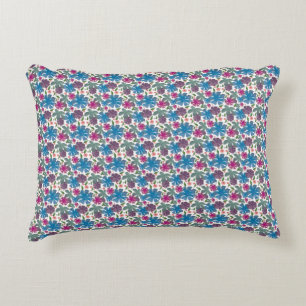 A vibrant watercolor seamless pattern featuring co decorative cushion