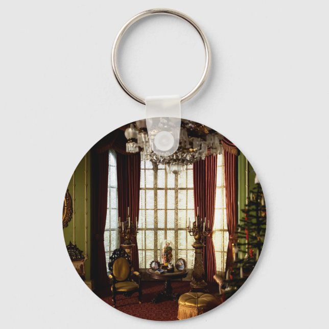 A Victorian Christmas - Customisable Keychain (Front)