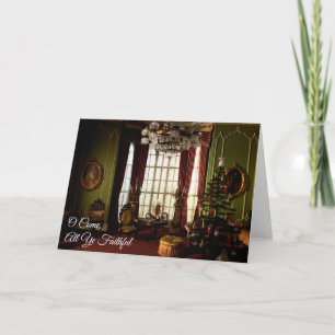 A Victorian Christmas - "O Come All Ye Faithful" Thank You Card