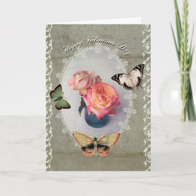 A Victorian Valentine's Day Holiday Card (Front)