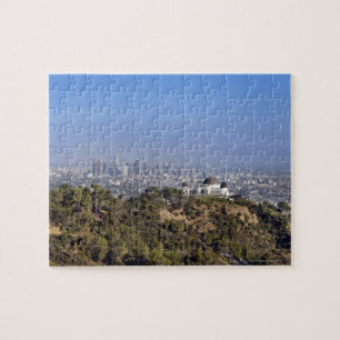 A view from a hiking trail in Griffith Park Jigsaw Puzzle
