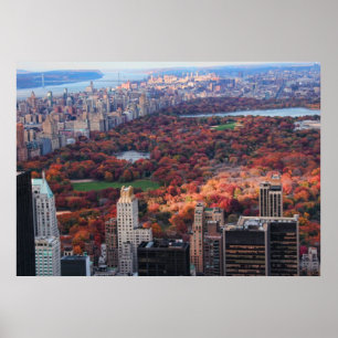 A view from above: Autumn in Central Park 01 Poster