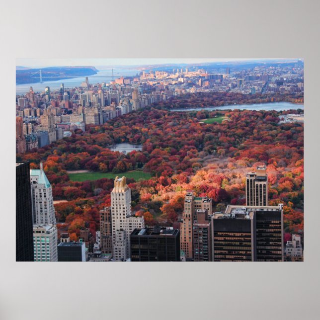A view from above: Autumn in Central Park 01 Poster (Front)