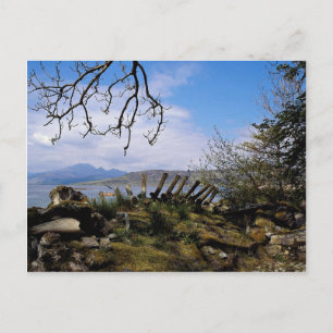 A view from Ord across Loch Eishort, Scotland in E Postcard