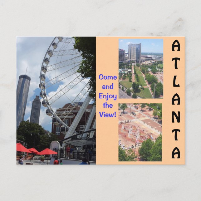 A View from the Top Atlanta Post card (Front)