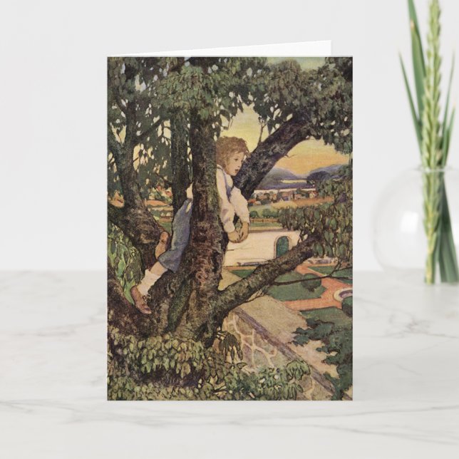 A View From the Trees by Jessie Willcox Smith Card (Front)