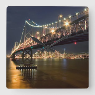 A View From Treasure Island Square Wall Clock