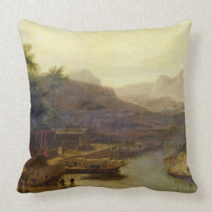A View in China: Cultivating the Tea Plant, c.1810 Cushion