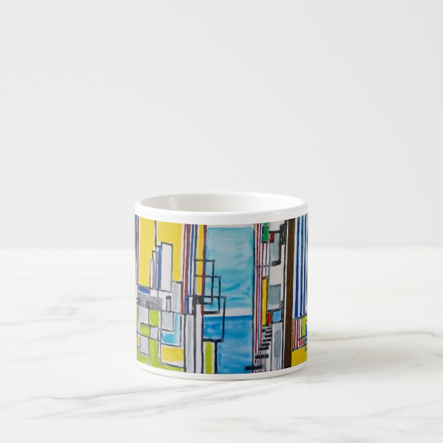 "A View In Rio I" Espresso Cup (Front)