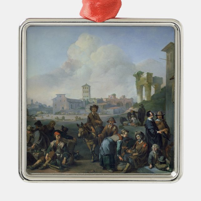 A View in Rome, 1668 Metal Tree Decoration (Front)