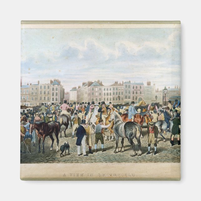 A View in Smithfield engraved by F.C. & C. Lewis Magnet (Front)