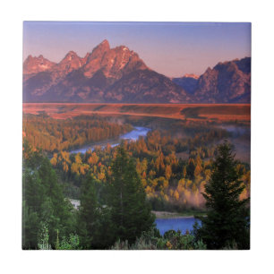 A View in the Morning Ceramic Tile