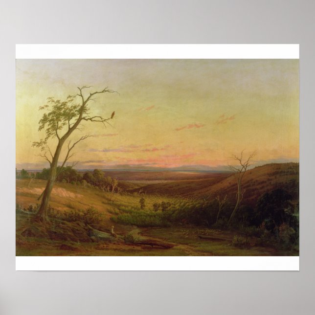 A View of Adelaide at Sunset Poster (Front)